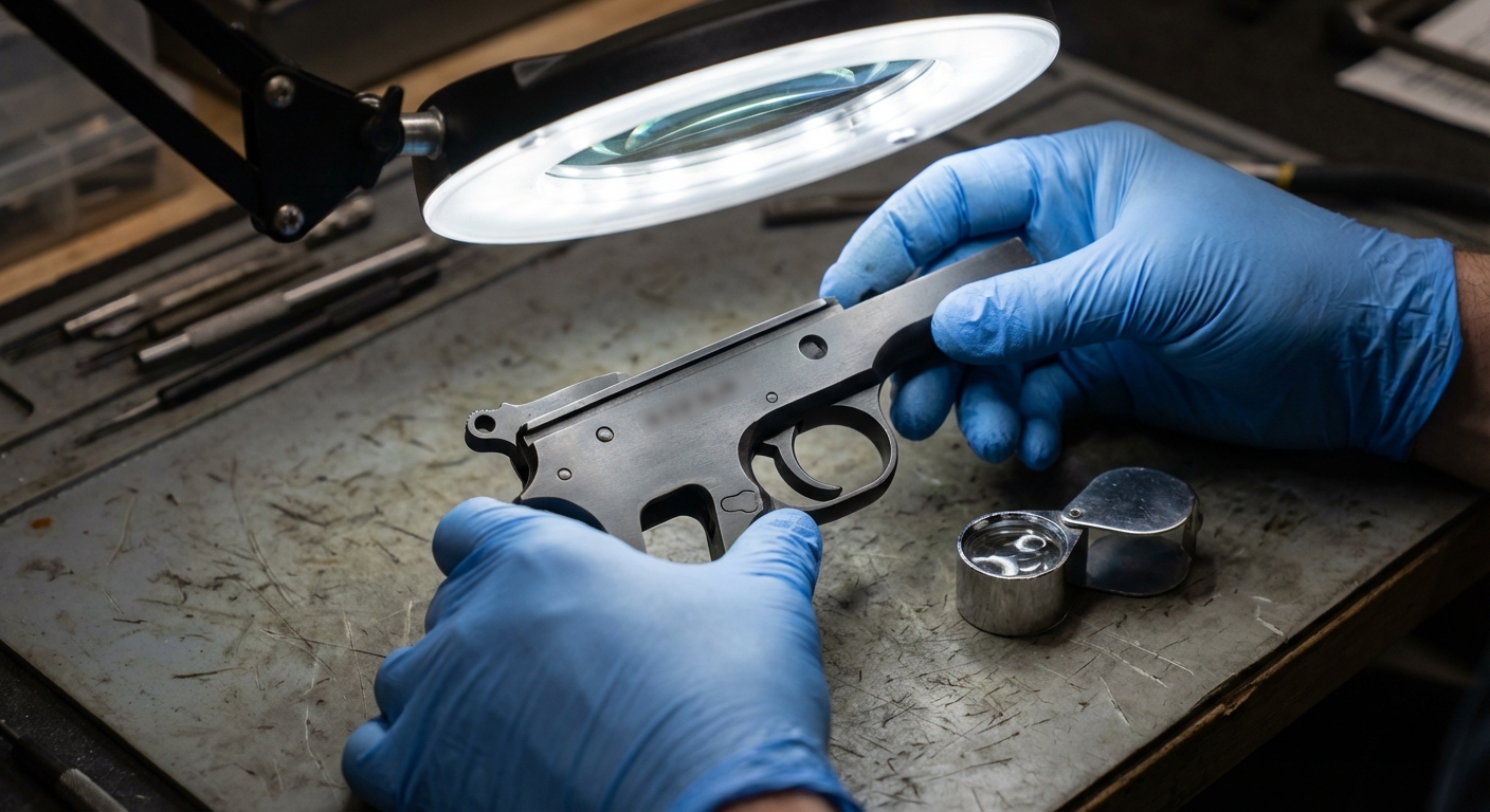 Inspecting the serial area