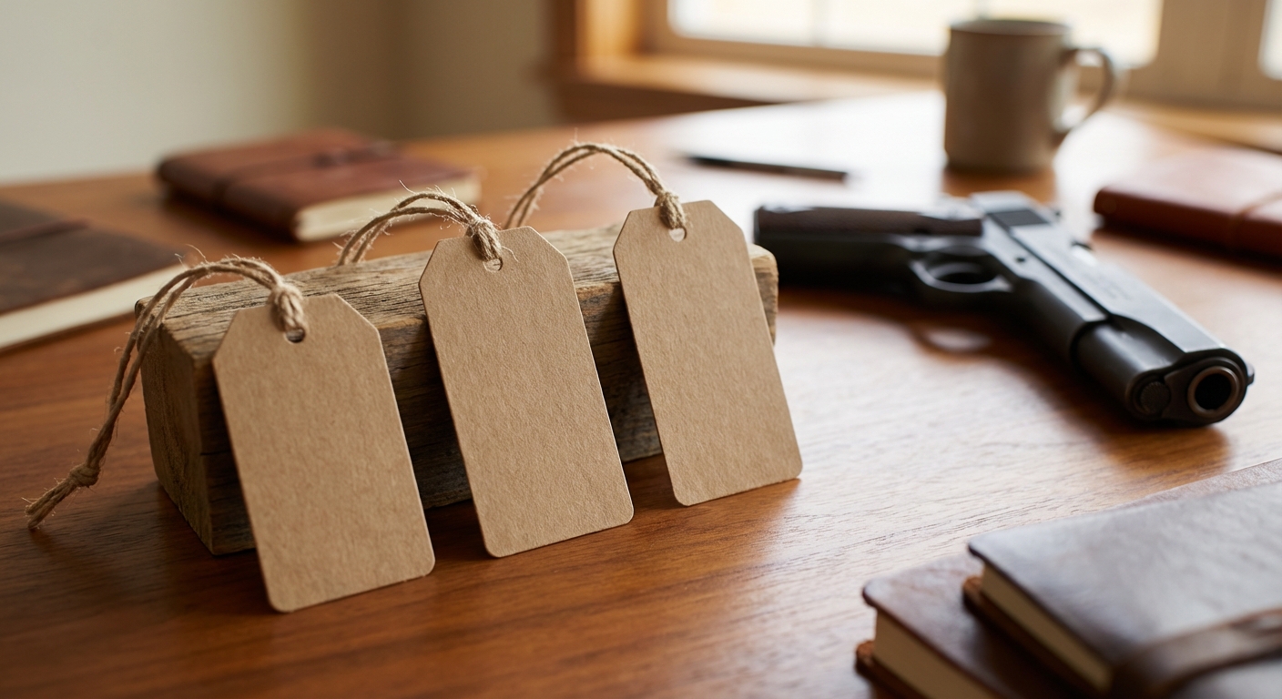 3-number price range concept (no text)