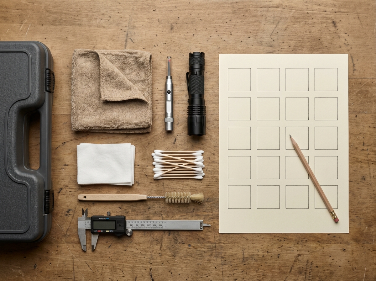 Quick checklist: Tools and notes layout